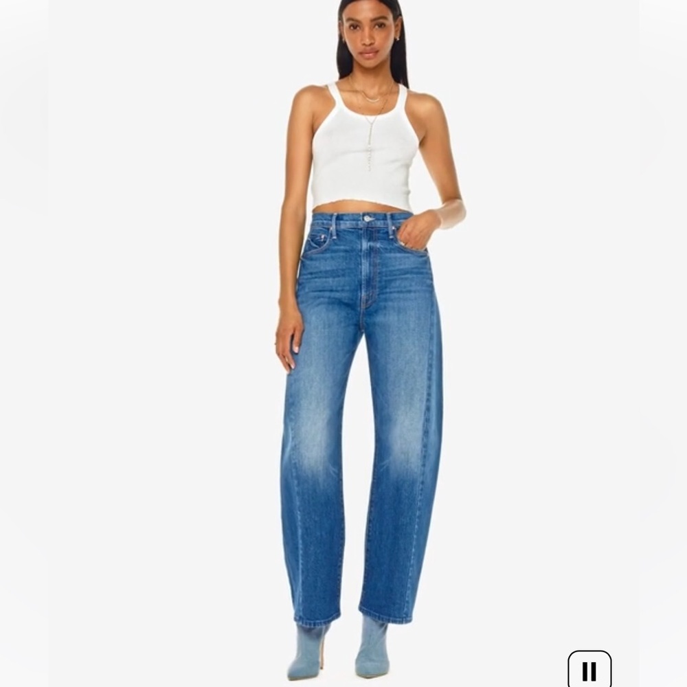 BNWT MOTHER the full pipe flood jeans - it’s a small world